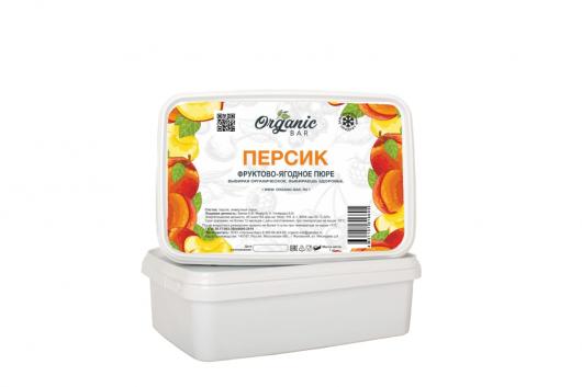 Пюре Organic-bar персик 0,3 кг замороженное