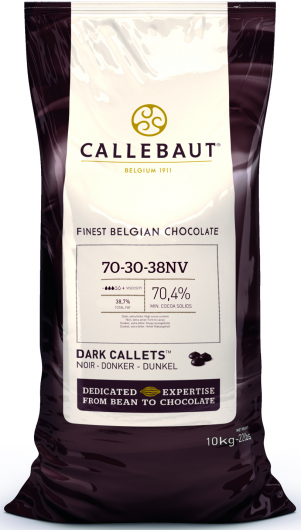 Callebaut Шоколад горький в галлетах 70,5% 10 кг 