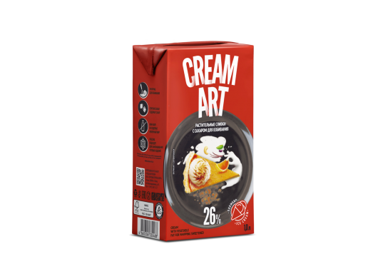 Растительные сливки Creamart 26% 1л