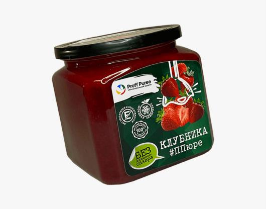 Пюре Proff Puree без сахара клубника 0,5 кг замороженное