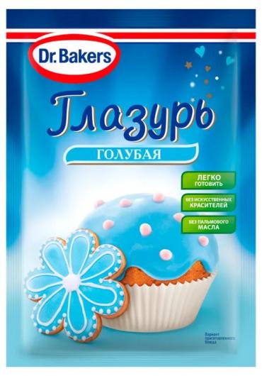 Глазурь кондитерская Dr. Oetker голубая, 90 г